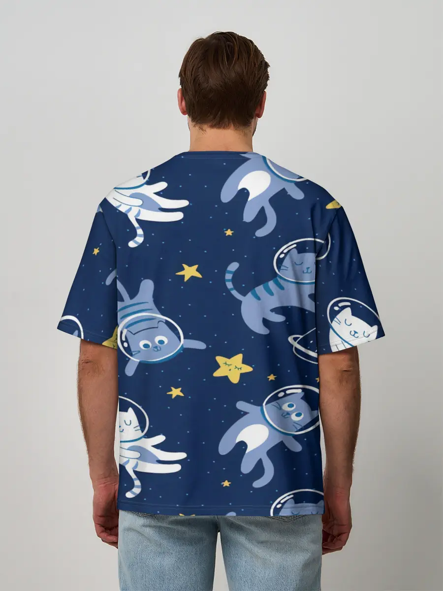 Мужская футболка оверсайз / КОСМОКОТ