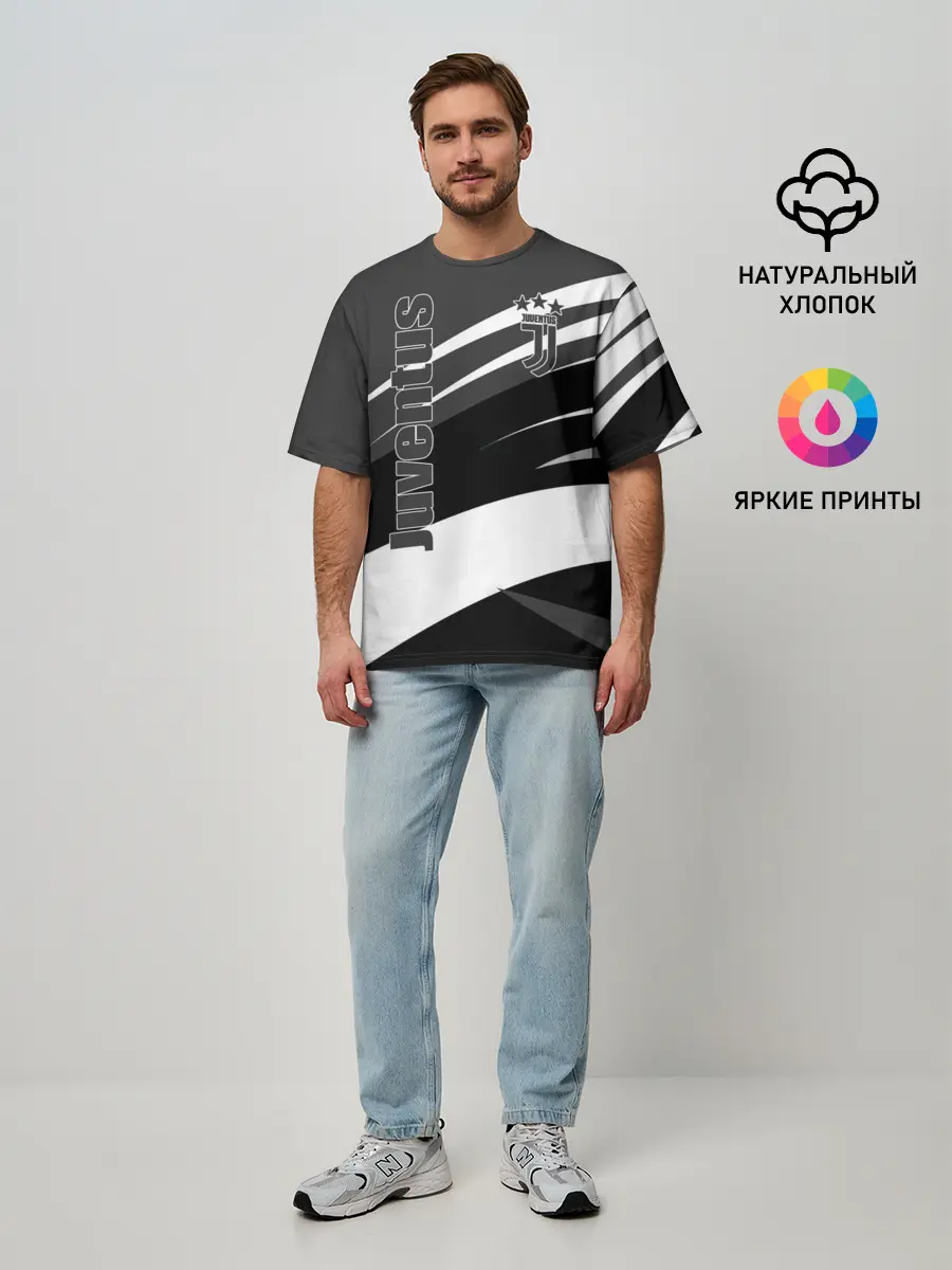 Мужская футболка оверсайз / Juventus