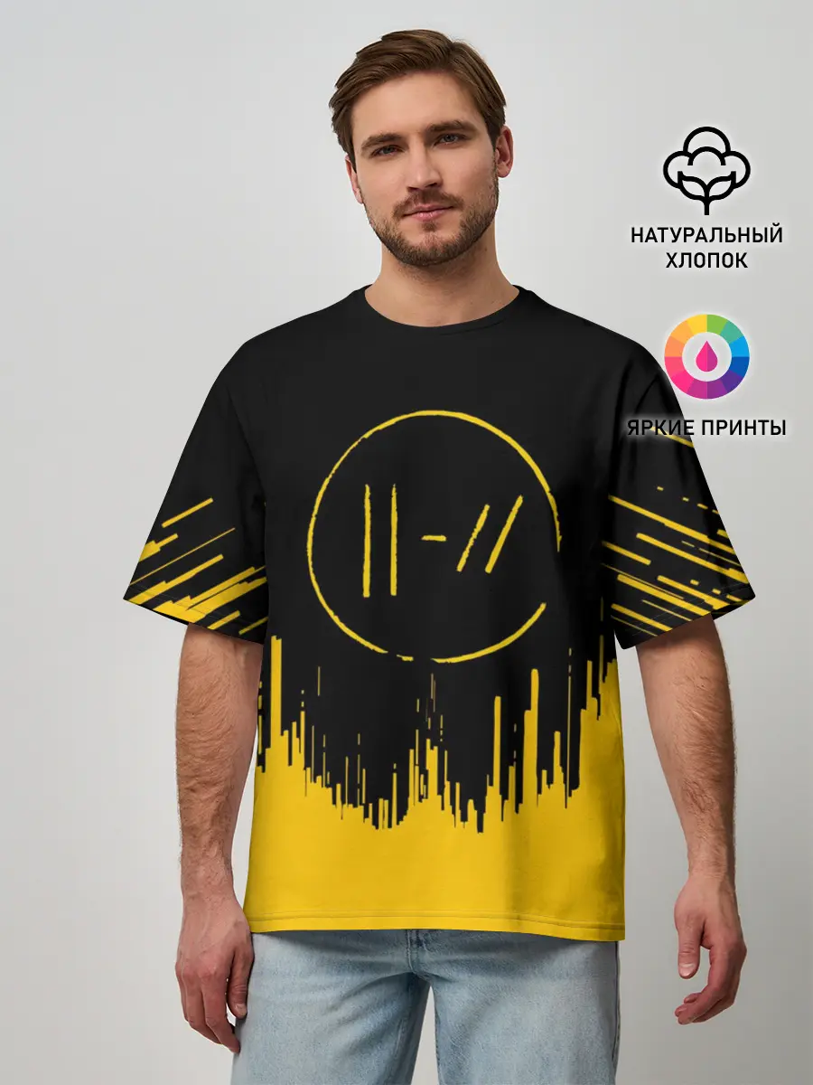 Мужская футболка оверсайз / TWENTY ONE PILOTS