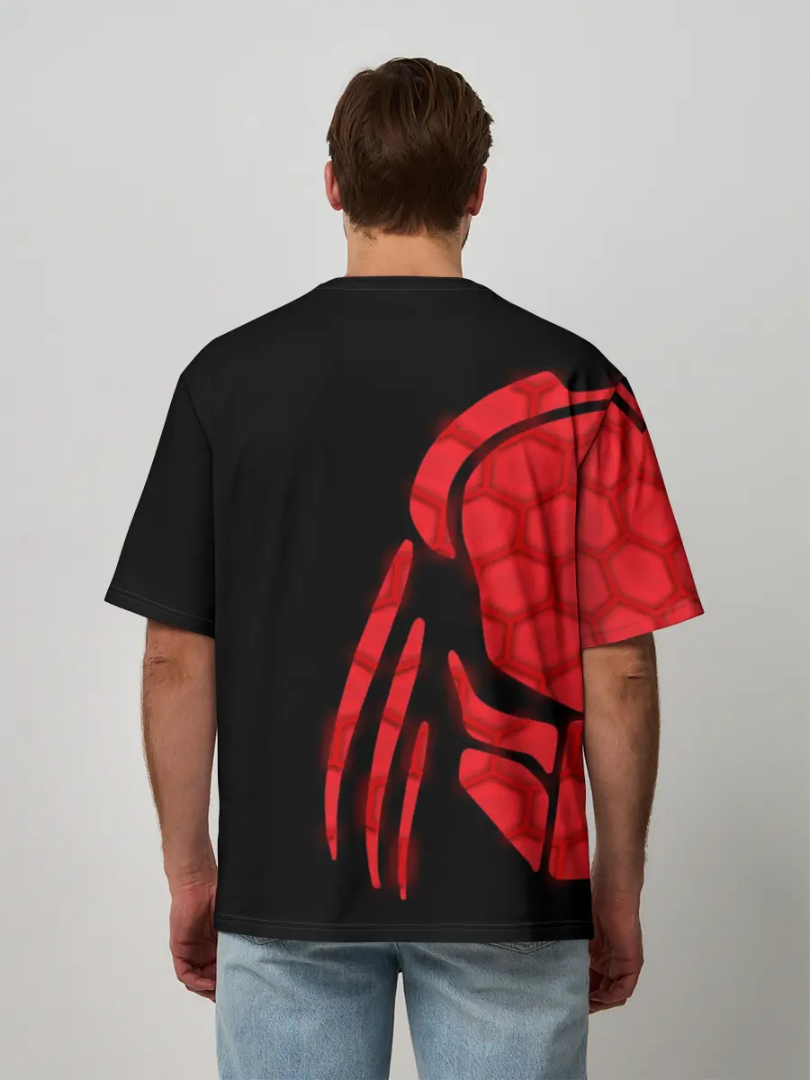 Мужская футболка оверсайз / ХИЩНИК | PREDATOR.