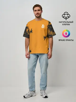 Мужская футболка оверсайз / БИТКОИН | BITCOIN