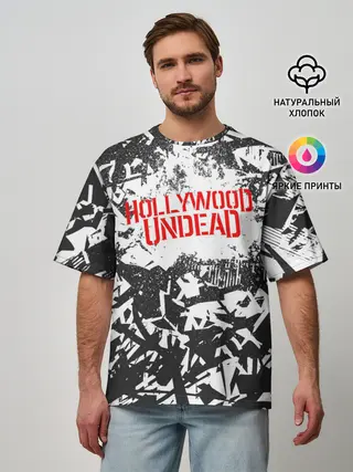 Мужская футболка оверсайз / Hollywood Undead