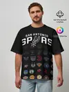 Мужская футболка оверсайз / San Antonio Spurs