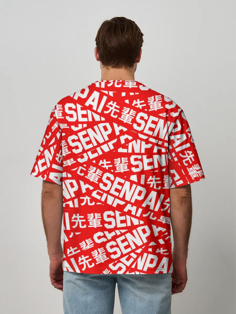 Мужская футболка оверсайз / SENPAI