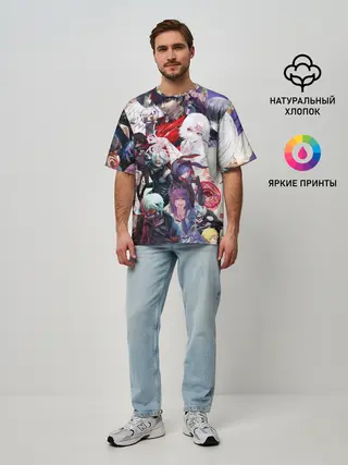 Мужская футболка оверсайз / Tokyo-Ghoul