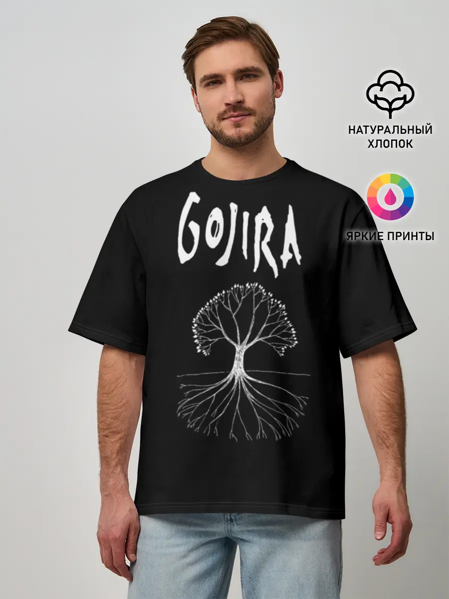 Мужская футболка оверсайз / Gojira