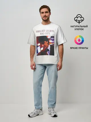 Мужская футболка оверсайз / Bright Lights, Big City - Depeche Mode