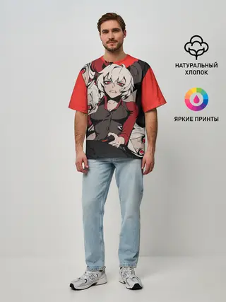 Мужская футболка оверсайз / Хеллтейкер персонажи