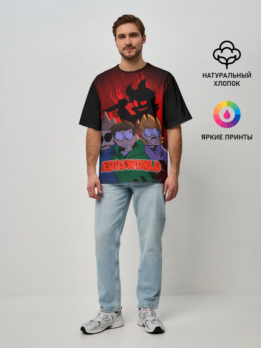 Мужская футболка оверсайз / Tord devil