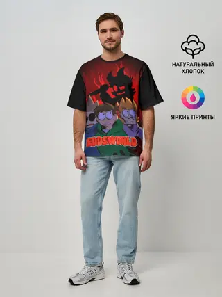 Мужская футболка оверсайз / Tord devil