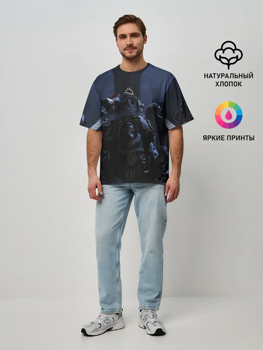 Мужская футболка оверсайз / WARHAMMER 40K