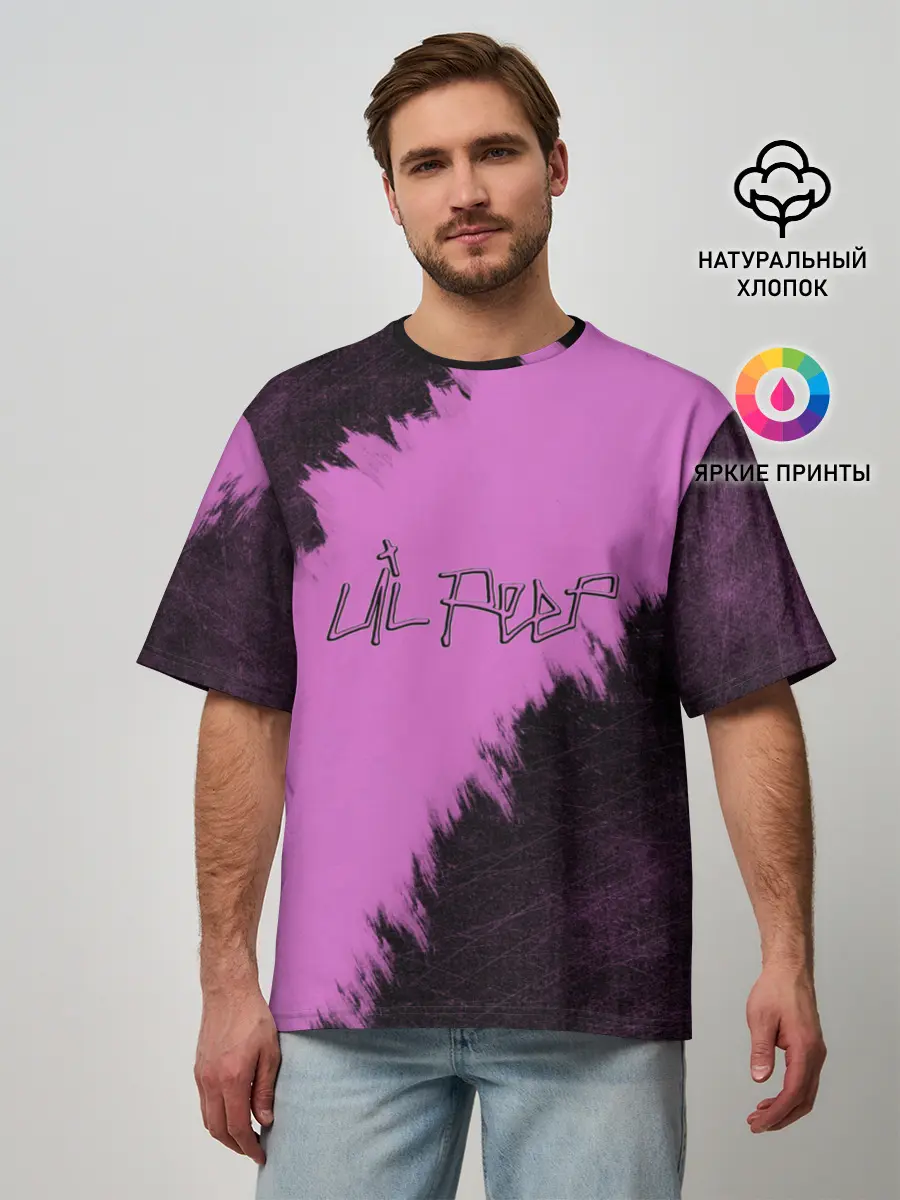 Мужская футболка оверсайз / LIL PEEP