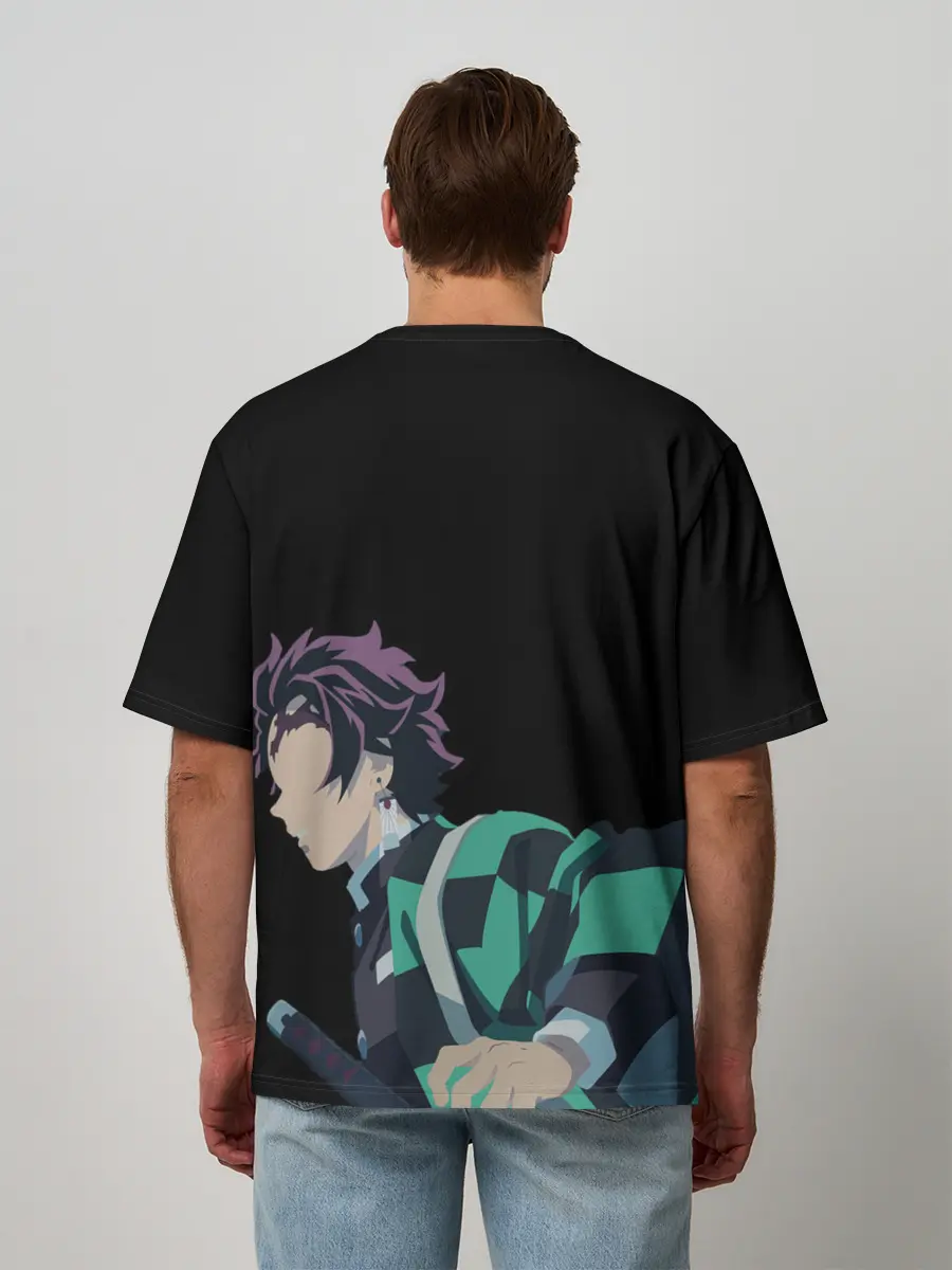 Мужская футболка оверсайз / Tanjirou Kamado