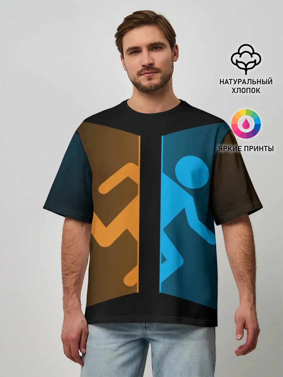 Мужская футболка оверсайз / Portal