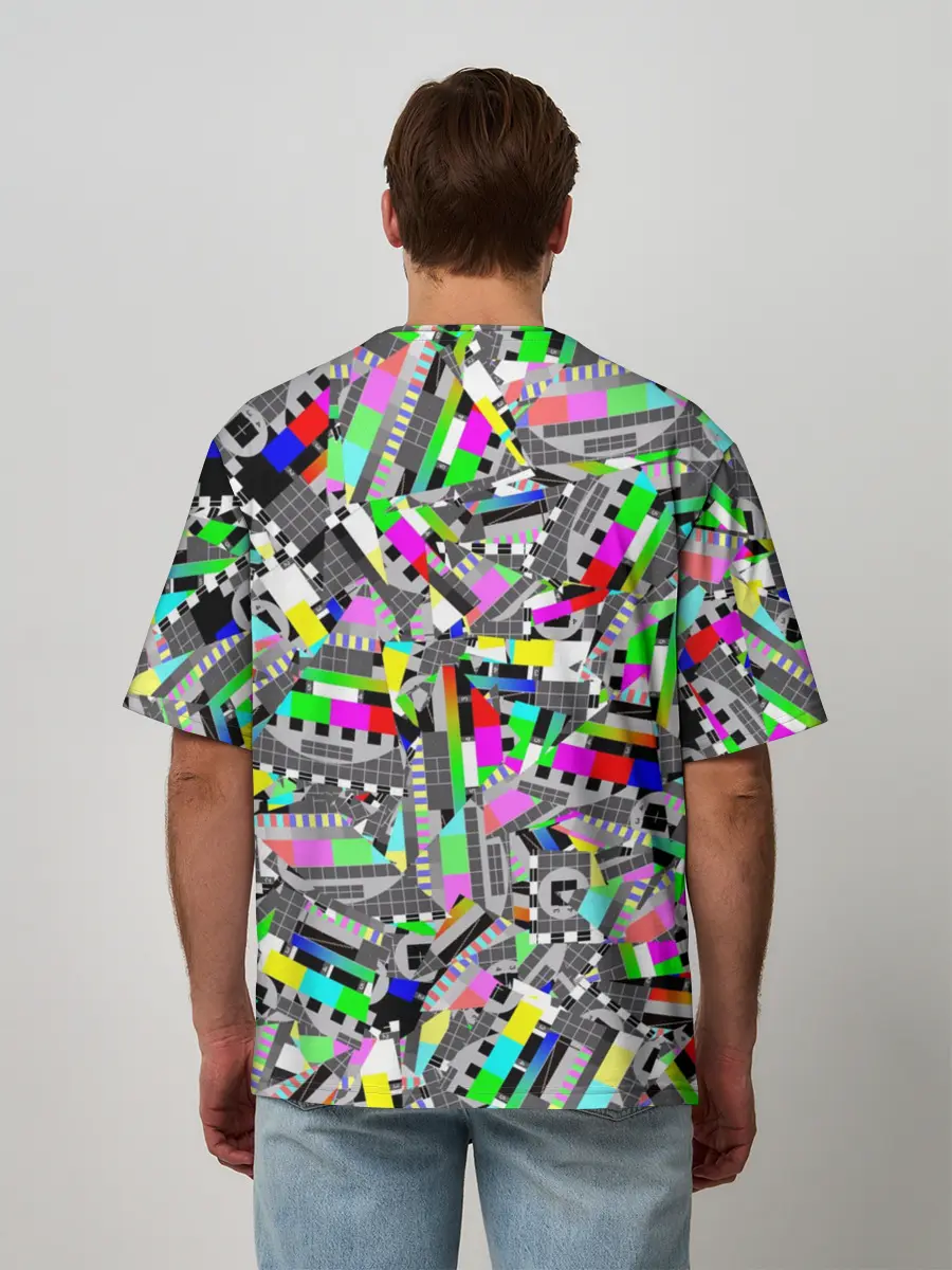 Мужская футболка оверсайз / Экран профилактики