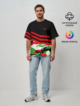 Мужская футболка оверсайз / Камуфляж CS:GO