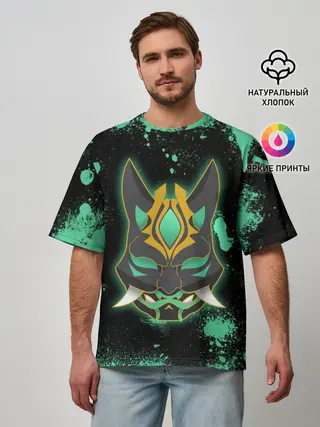 Мужская футболка оверсайз / XIAO | БРЫЗГИ | СЯО