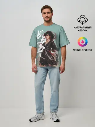 Мужская футболка оверсайз / Дороро