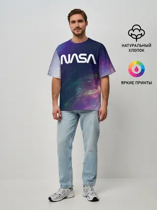 Мужская футболка оверсайз / NASA / НАСА