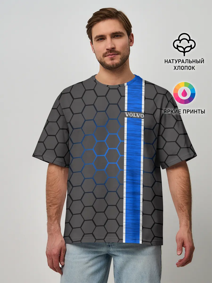 Мужская футболка оверсайз / Volvo