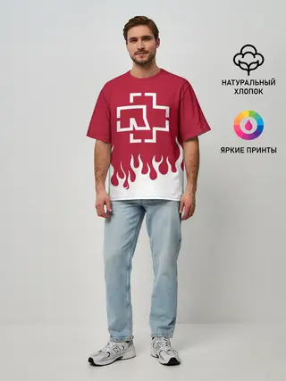 Мужская футболка оверсайз / Rammstein