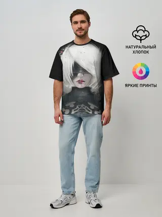 Мужская футболка оверсайз / YoRHa | Nier