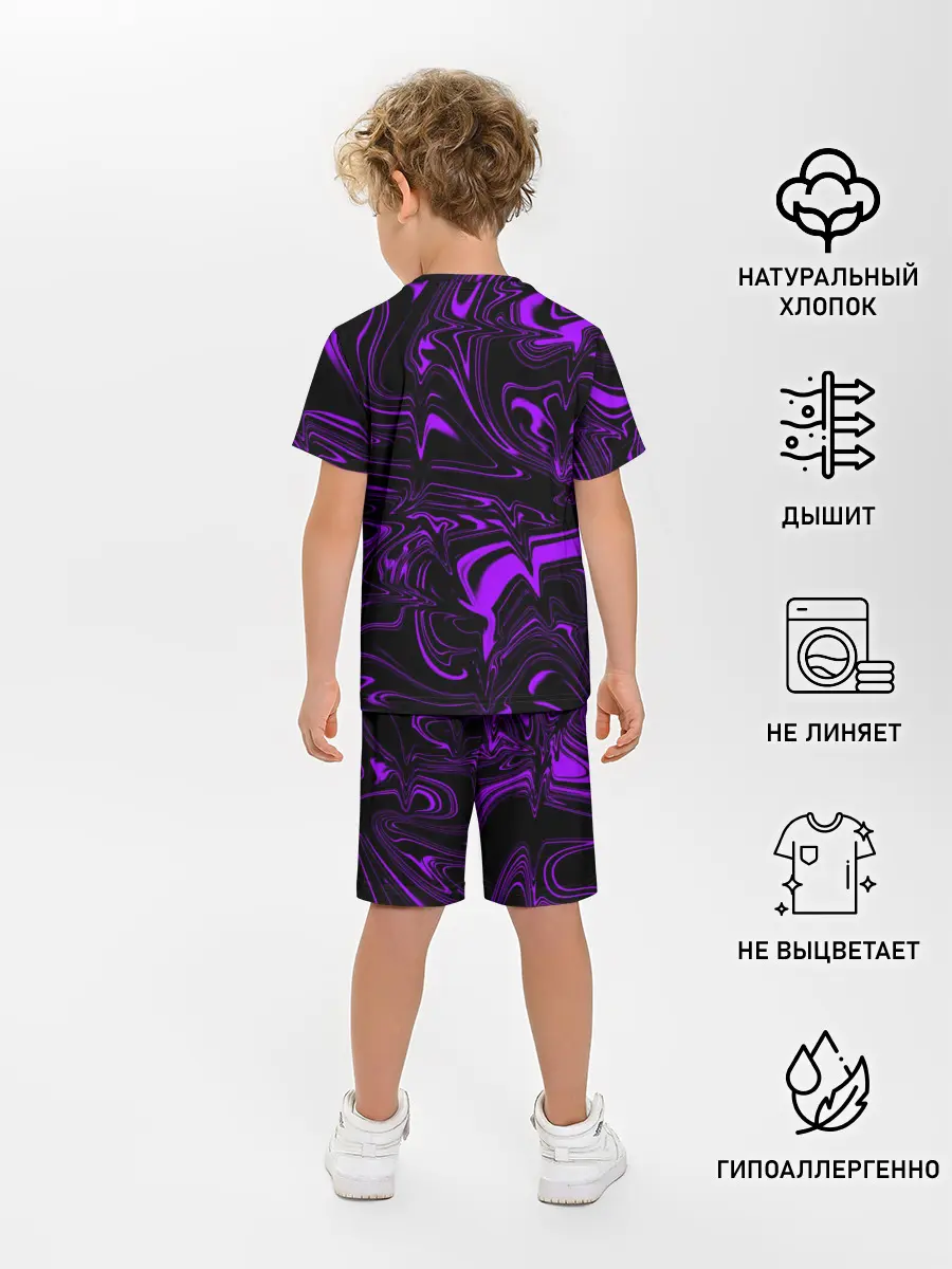 Детская пижама с шортами / Жидкий градиент