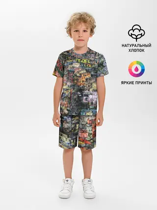 Детская пижама с шортами / ГОРОДОК