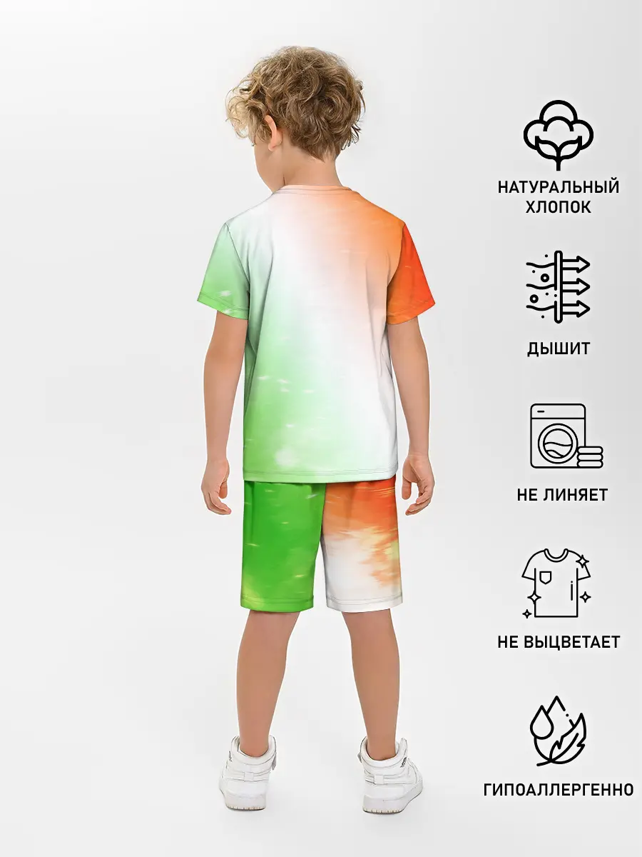 Детская пижама с шортами / Pop It Anti Stress - Heart - Fire