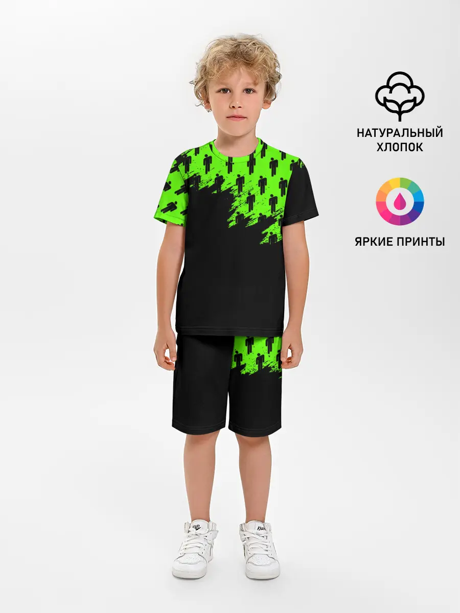 Детская пижама с шортами / BILLIE EILISH / БИЛЛИ АЙЛИШ