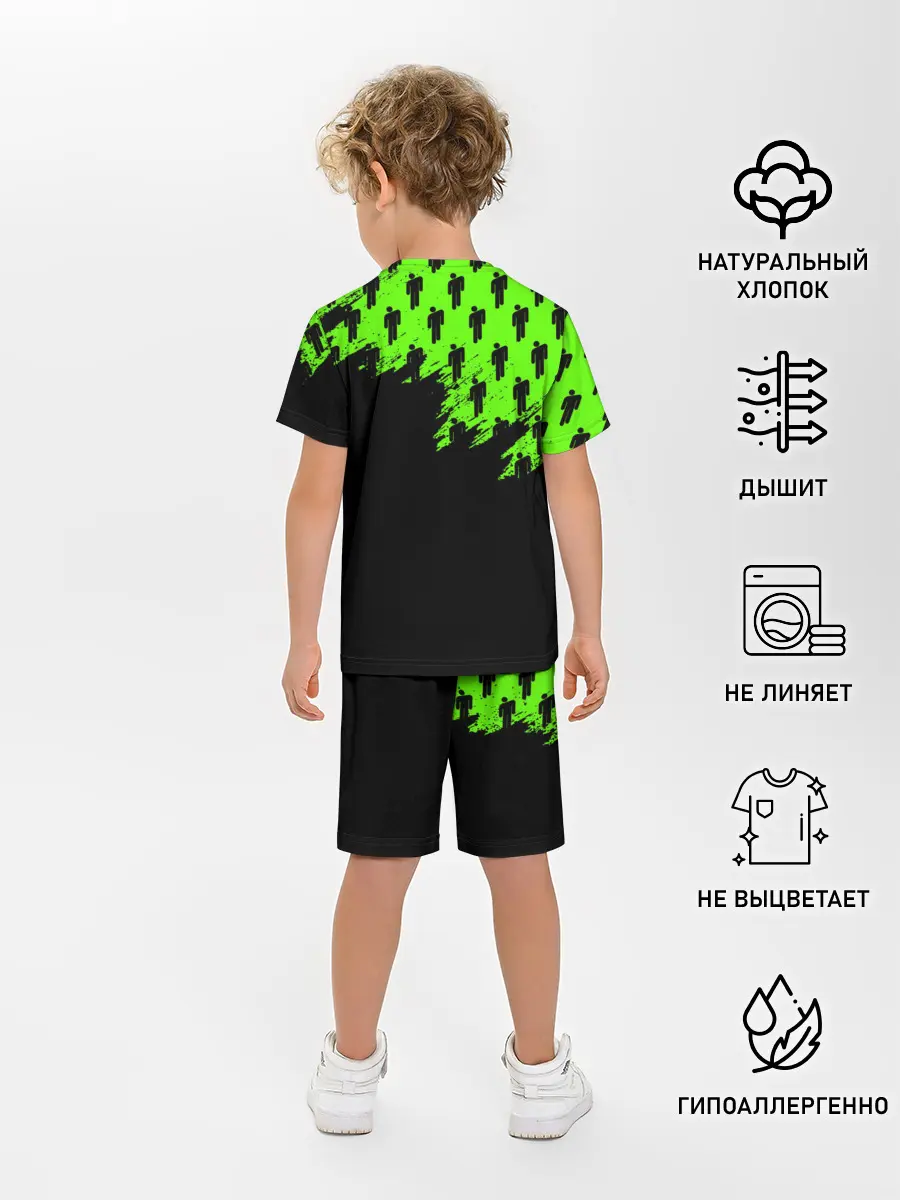 Детская пижама с шортами / BILLIE EILISH / БИЛЛИ АЙЛИШ