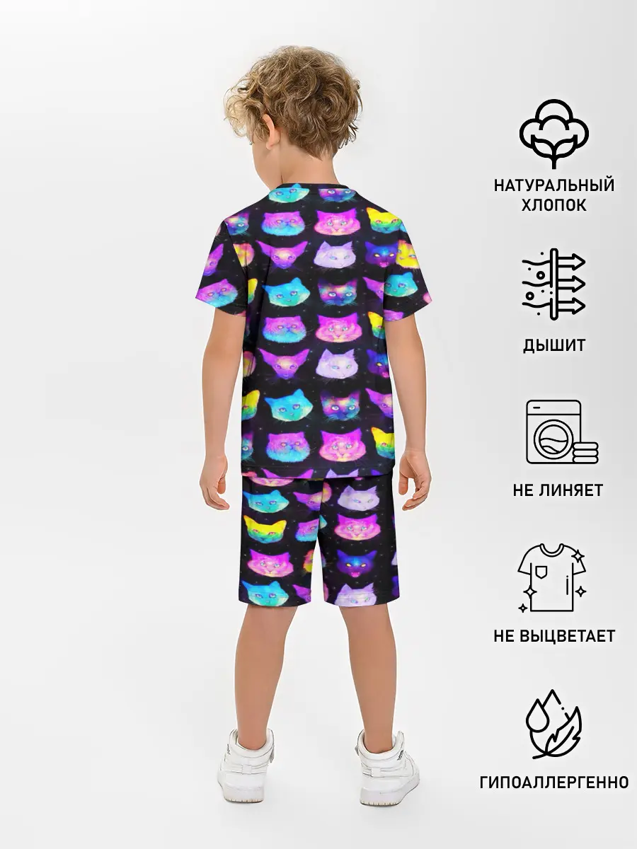 Детская пижама с шортами / КОТО КОСМОС