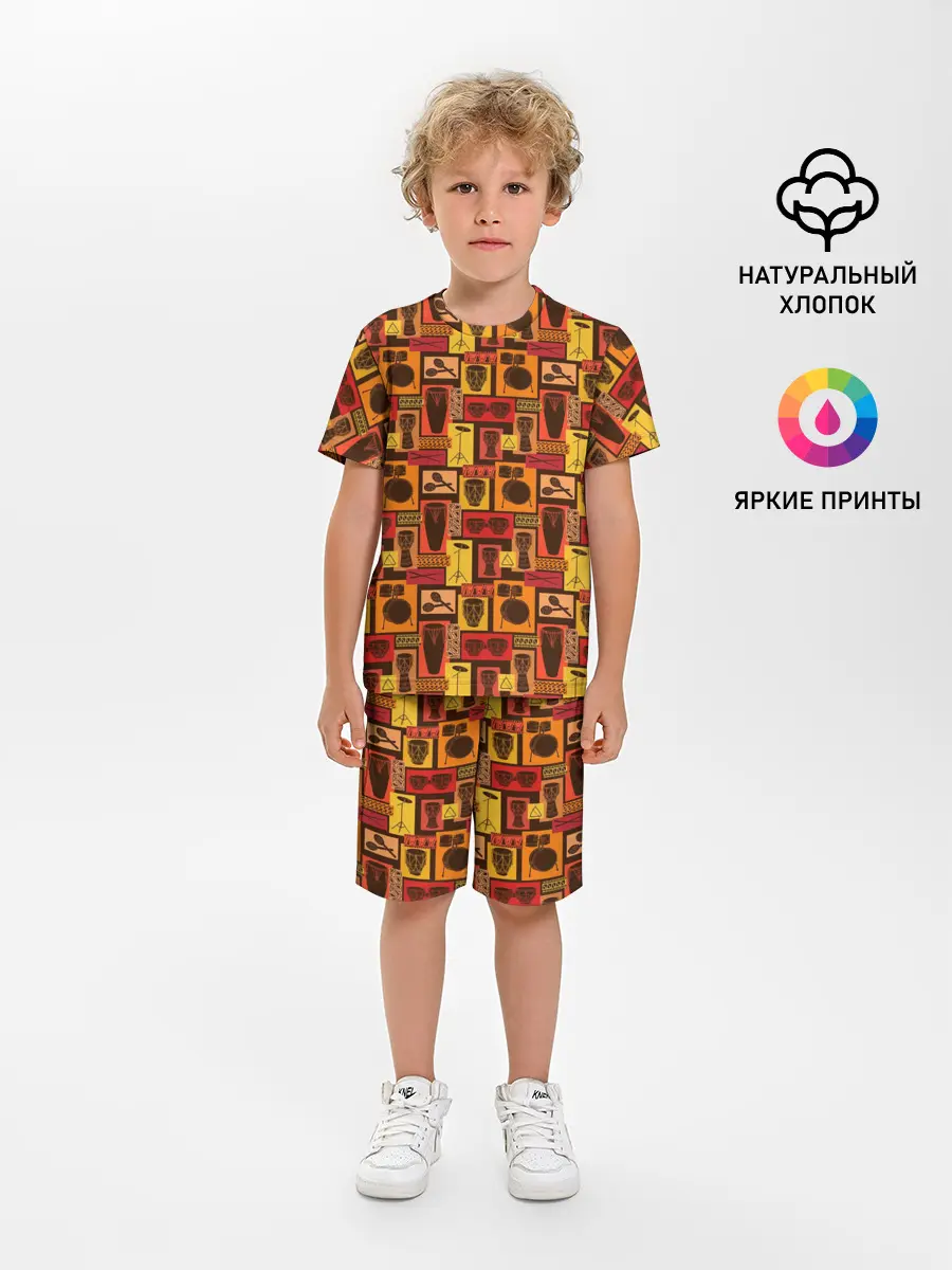 Детская пижама с шортами / Барабанщик