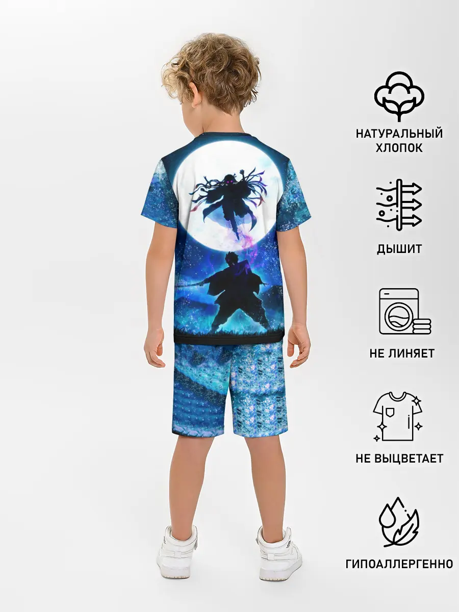 Детская пижама с шортами / Клинок рассекающий демонов