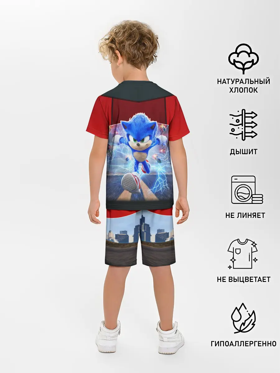 Детская пижама с шортами / Соник 2020