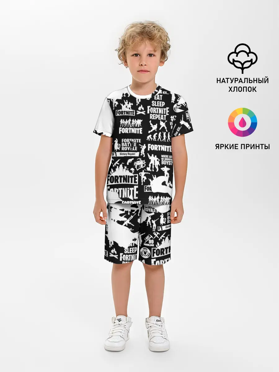 Детская пижама с шортами / Fortnite