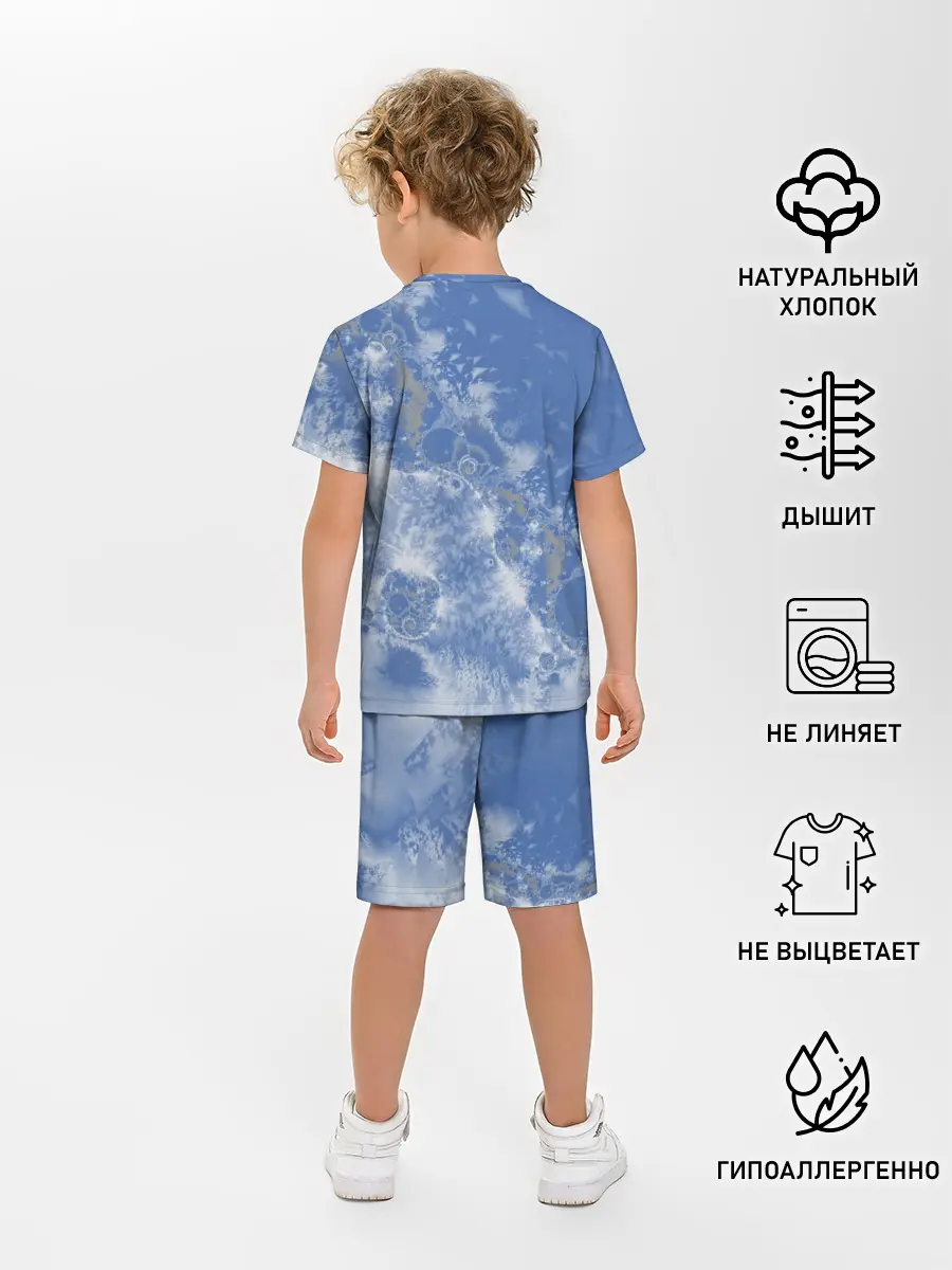 Детская пижама с шортами / Летающие треугольники