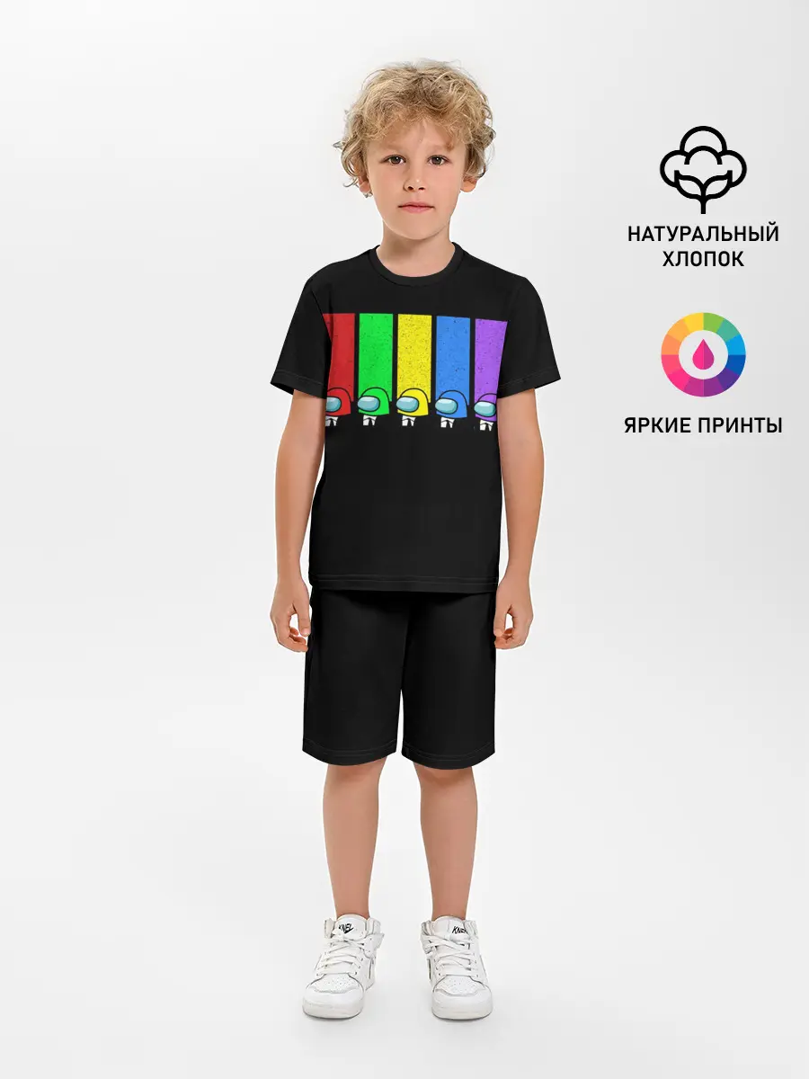 Детская пижама с шортами / Among Us