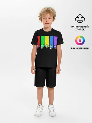 Детская пижама с шортами / Among Us