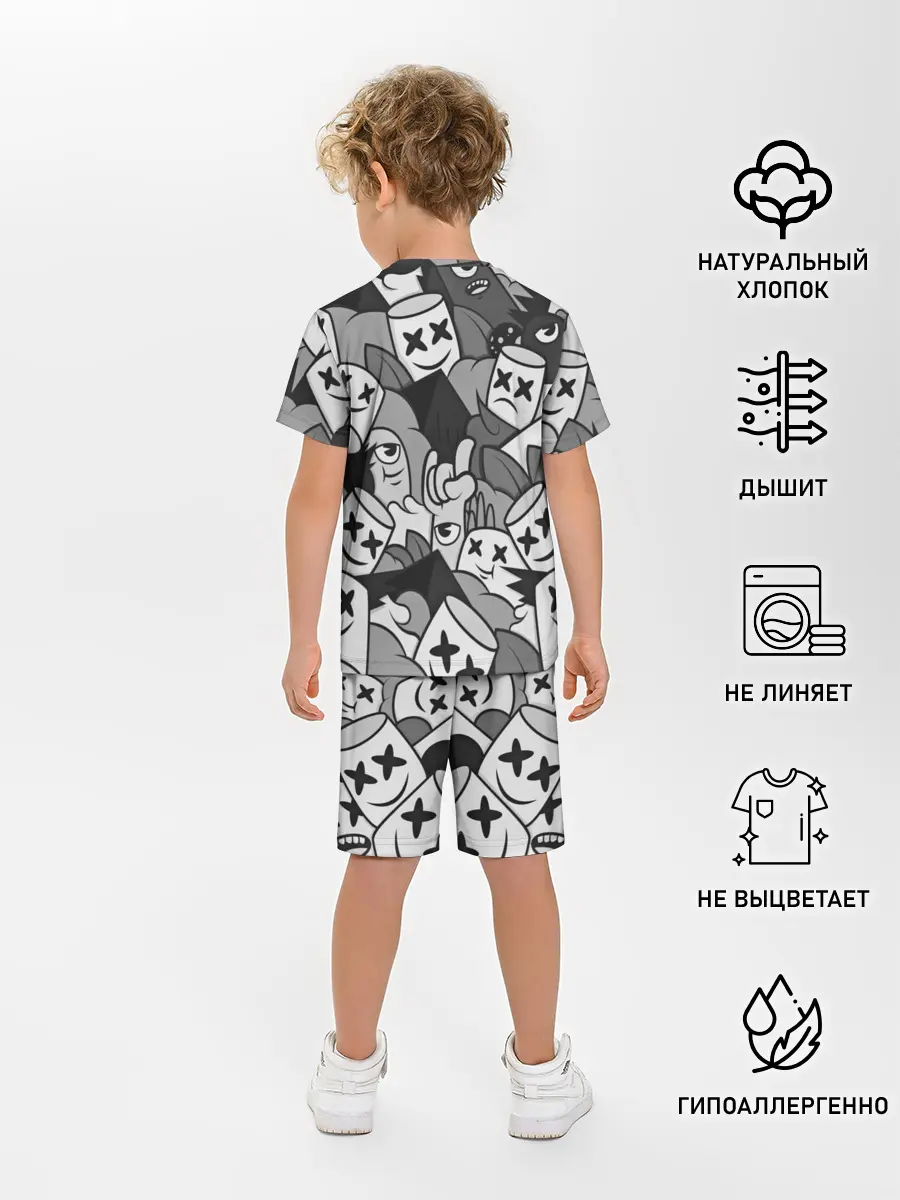 Детская пижама с шортами / Marshmello