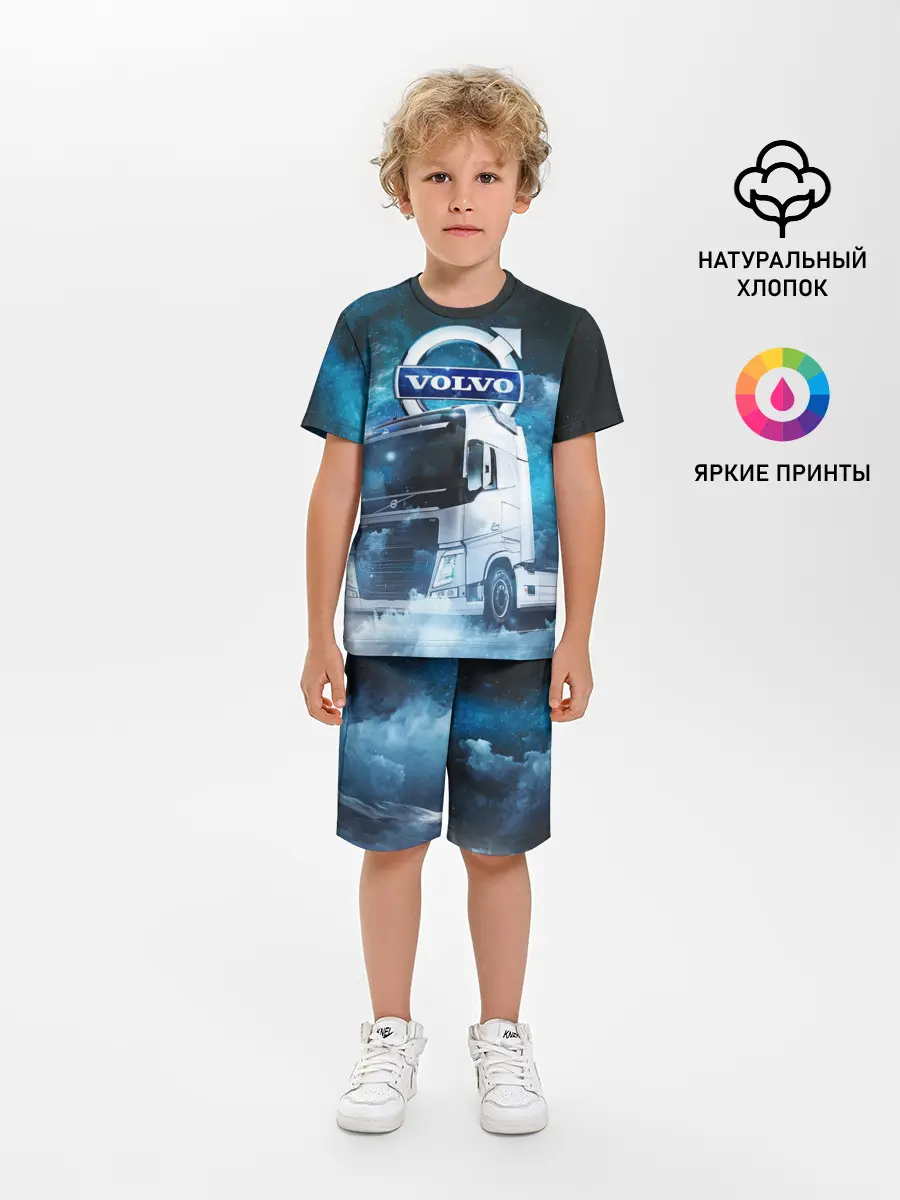 Детская пижама с шортами / Volvo truck
