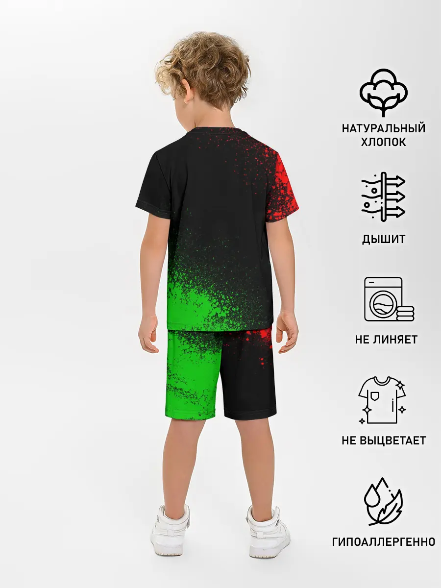 Детская пижама с шортами / Among Us