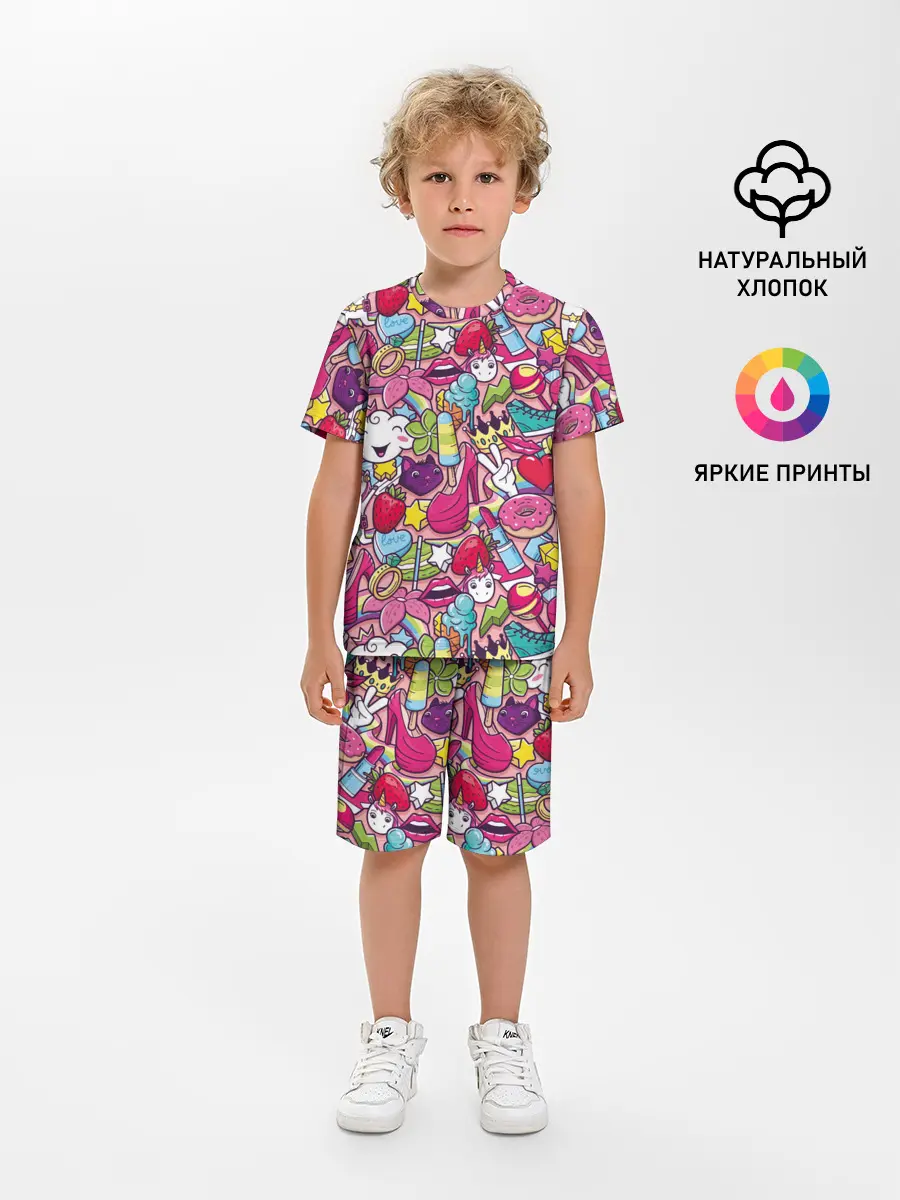 Детская пижама с шортами / Девчачьи радости