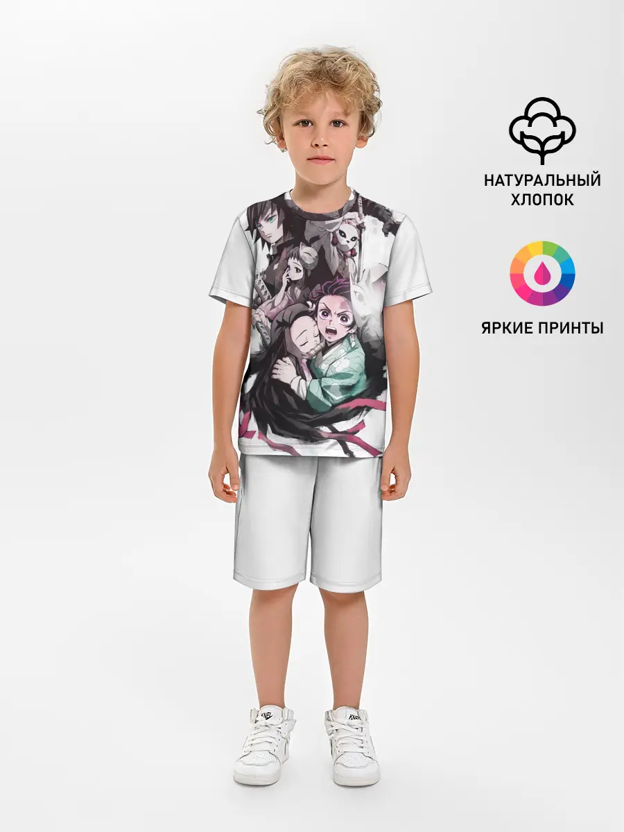 Детская пижама с шортами / Убийца Демонов постер