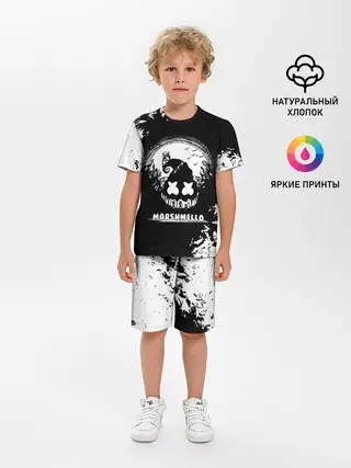 Детская пижама с шортами / Marshmello Кошмар