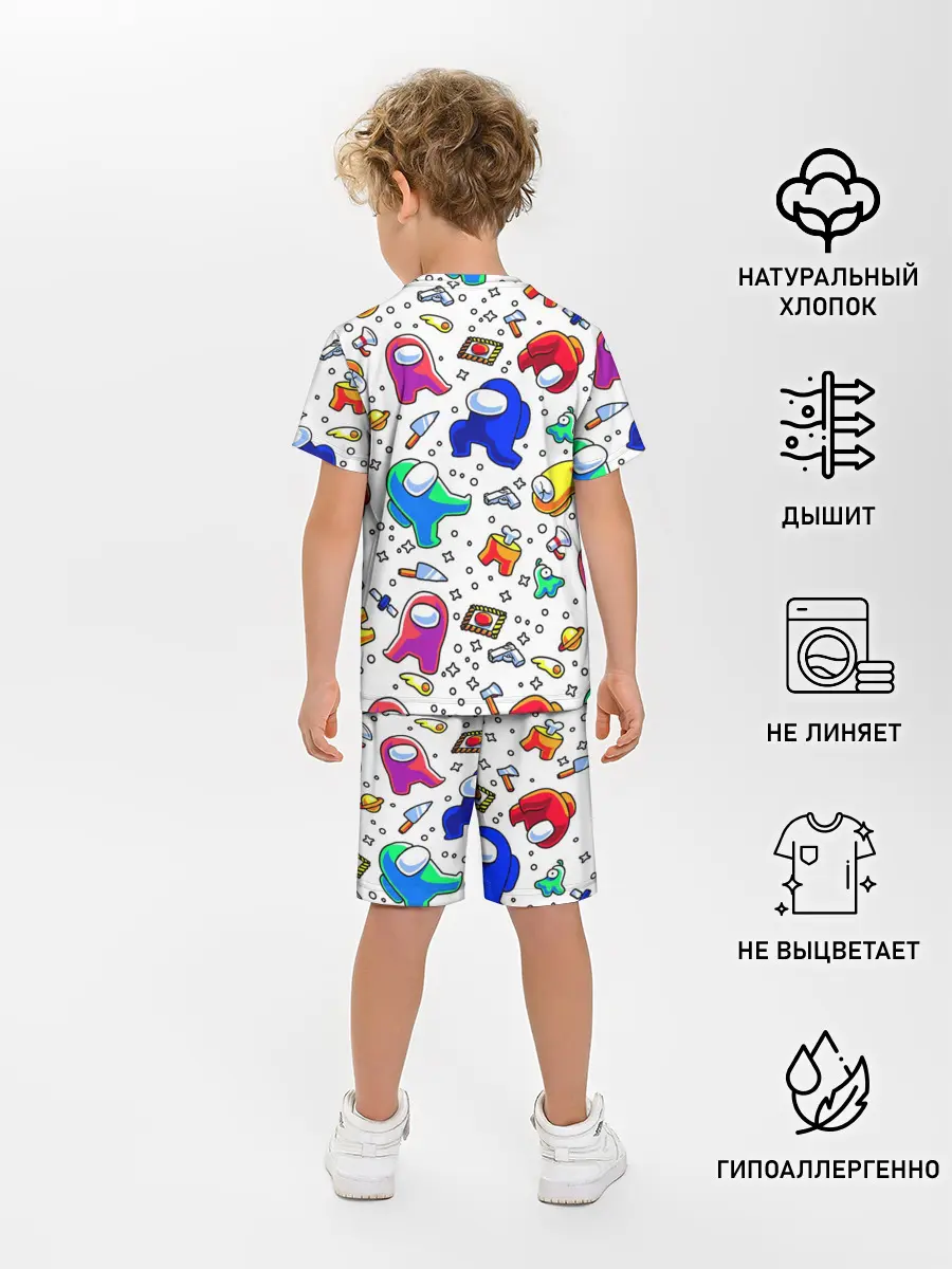 Детская пижама с шортами / AMONG US