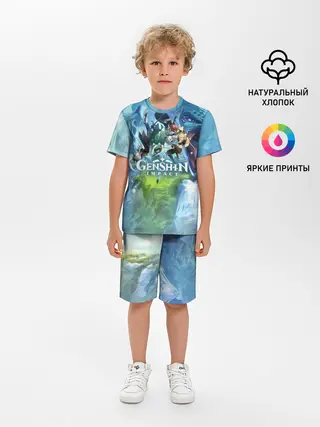 Детская пижама с шортами / Genshin Impact