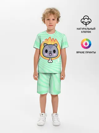 Детская пижама с шортами / Toca Boca Cat