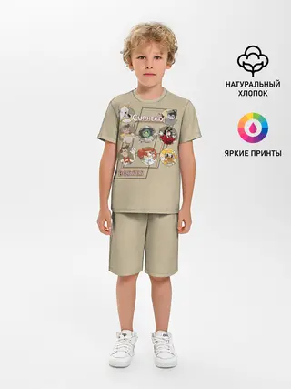 Детская пижама с шортами / Боссы caphead