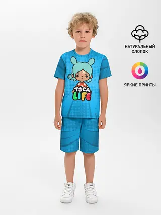 Детская пижама с шортами / Toca Boca game | Тока бока Рита